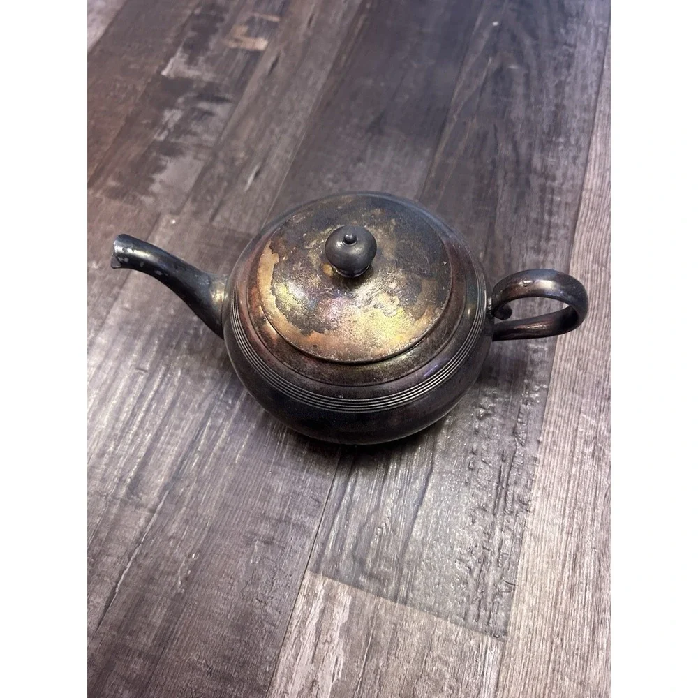 Apollo Silver Co. Silver Plated Tea Pot w/ Lid, Handle, Spout, MPN 1530